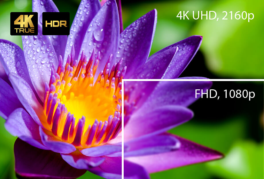 Визуальная четкость True 4K, HDR. Поддерживает разрешения до 4096 x 2160 при 60 Гц (4:4:4) с HDR для обеспечения четкости подачи материалов каждой презентации.